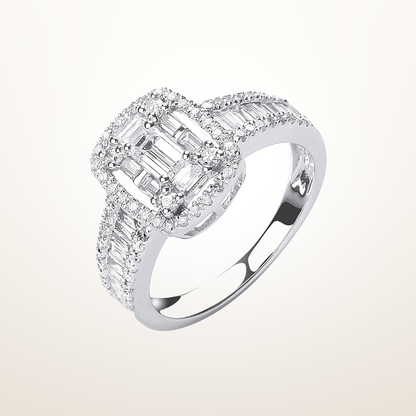 18ct White Gold 1.00ct G-VS Dress Ring – Imperial Time studio view