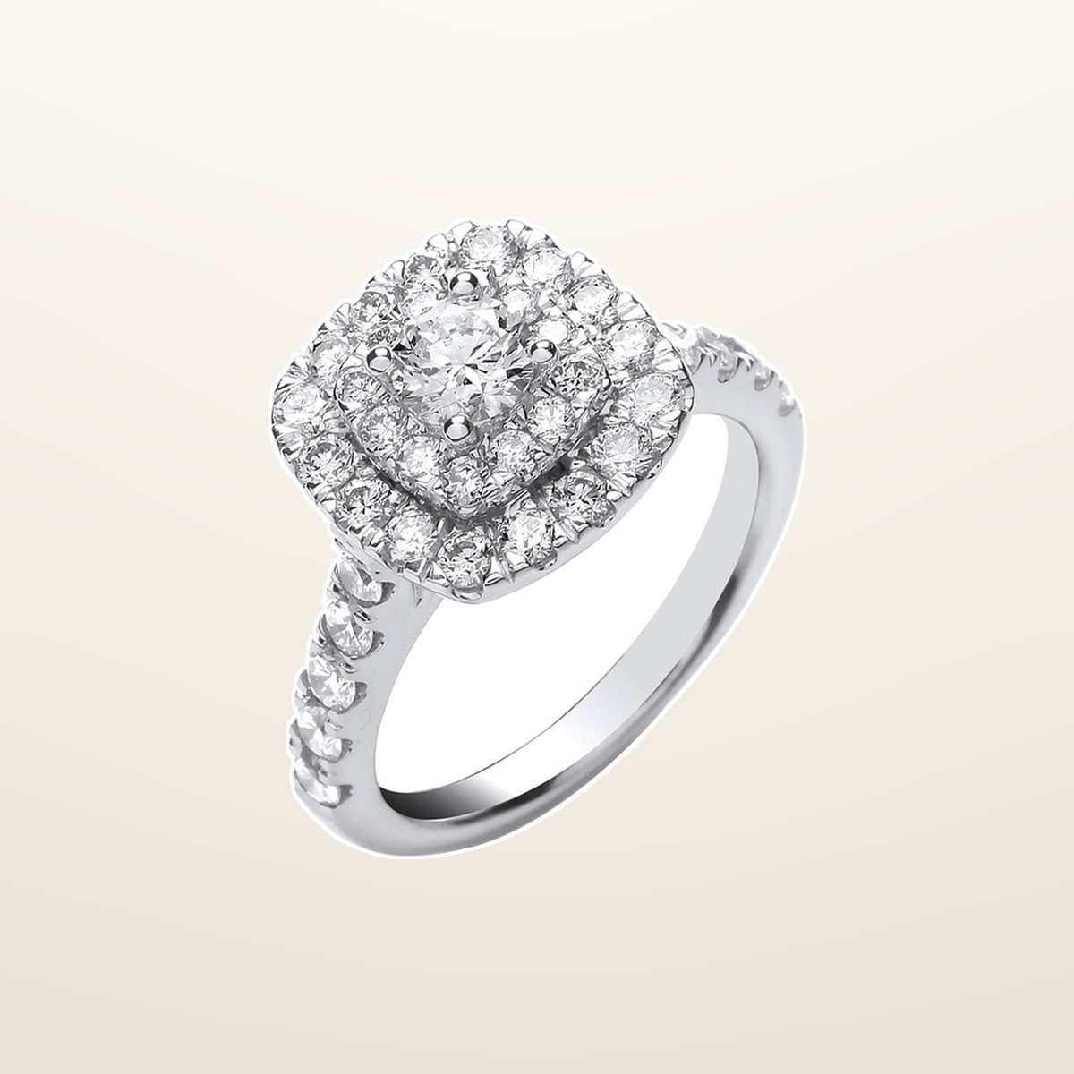 18ct White Gold 1.50ctw Diamond Ring – Imperial Time studio view