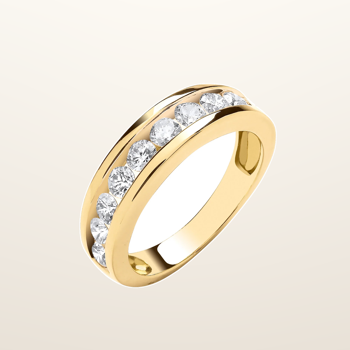 IT_ROLE:studio_clean | 18ct Yellow Gold 1.00ctw Diamond Eternity Ring