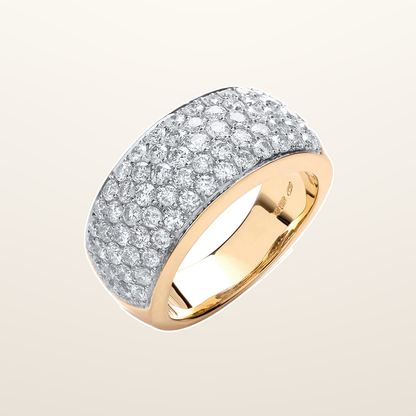 IT_ROLE:studio_clean | 18ct Yellow Gold 1.60ctw Diamond Bombay Ring
