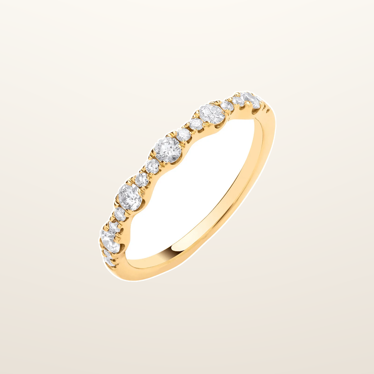 IT_ROLE:studio_clean | 18CT Yellow Gold Half ET Ladies Ring 0.40ctw
