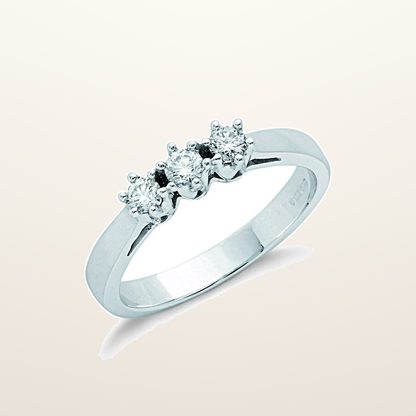 IT_ROLE:studio_clean | 9ct White Gold 0.30ct Diamond Trilogy Ring