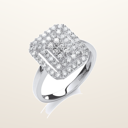 IT_ROLE:studio_clean | 9ct White Gold 0.50ct Diamond Dress Ring