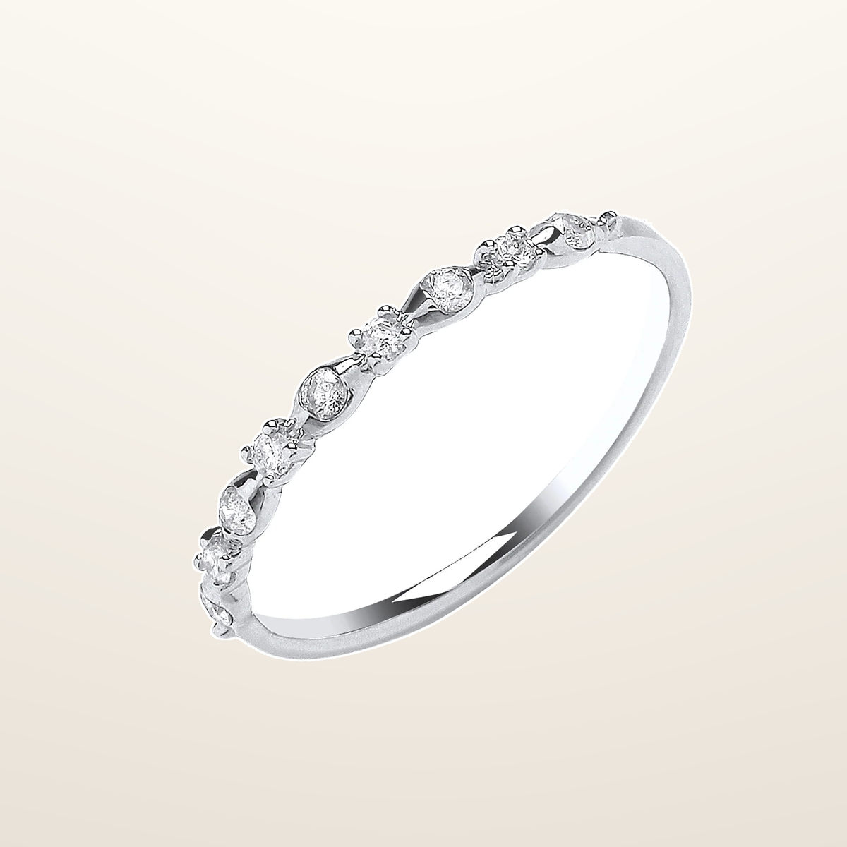 IT_ROLE:studio_clean | 9ct White Gold 0.15ct Diamond Eternity Ring
