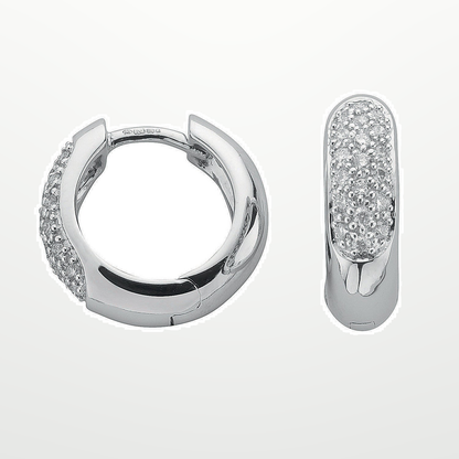 9ct White Gold 0.50ct Diamond Earrings – studio view – Imperial Time