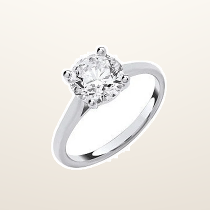 IT_ROLE:studio_clean | 9ct White Gold 3.00ctw Solitaire LAB GROWN Diamond Ring IGI Certified