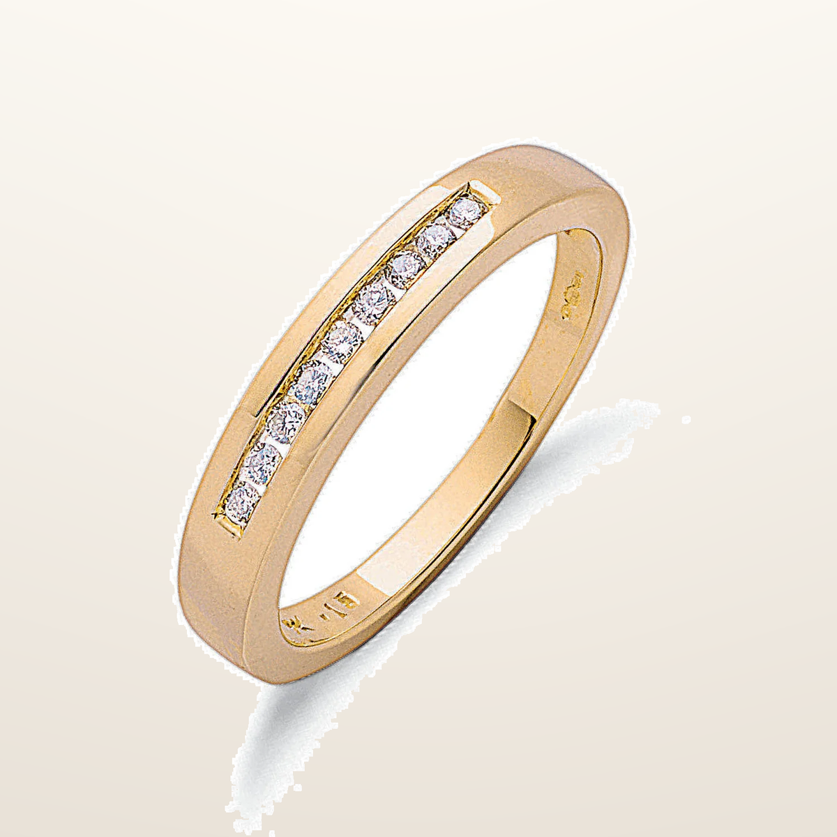 IT_ROLE:studio_clean | 9ct Yellow Gold 0.15ct Diamond Eternity Ring