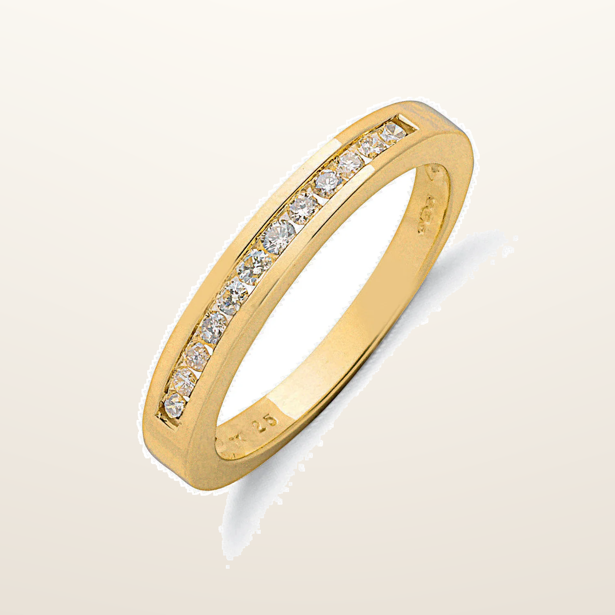 IT_ROLE:studio_clean | 9ct Yellow Gold 0.25ct Diamond Eternity Ring