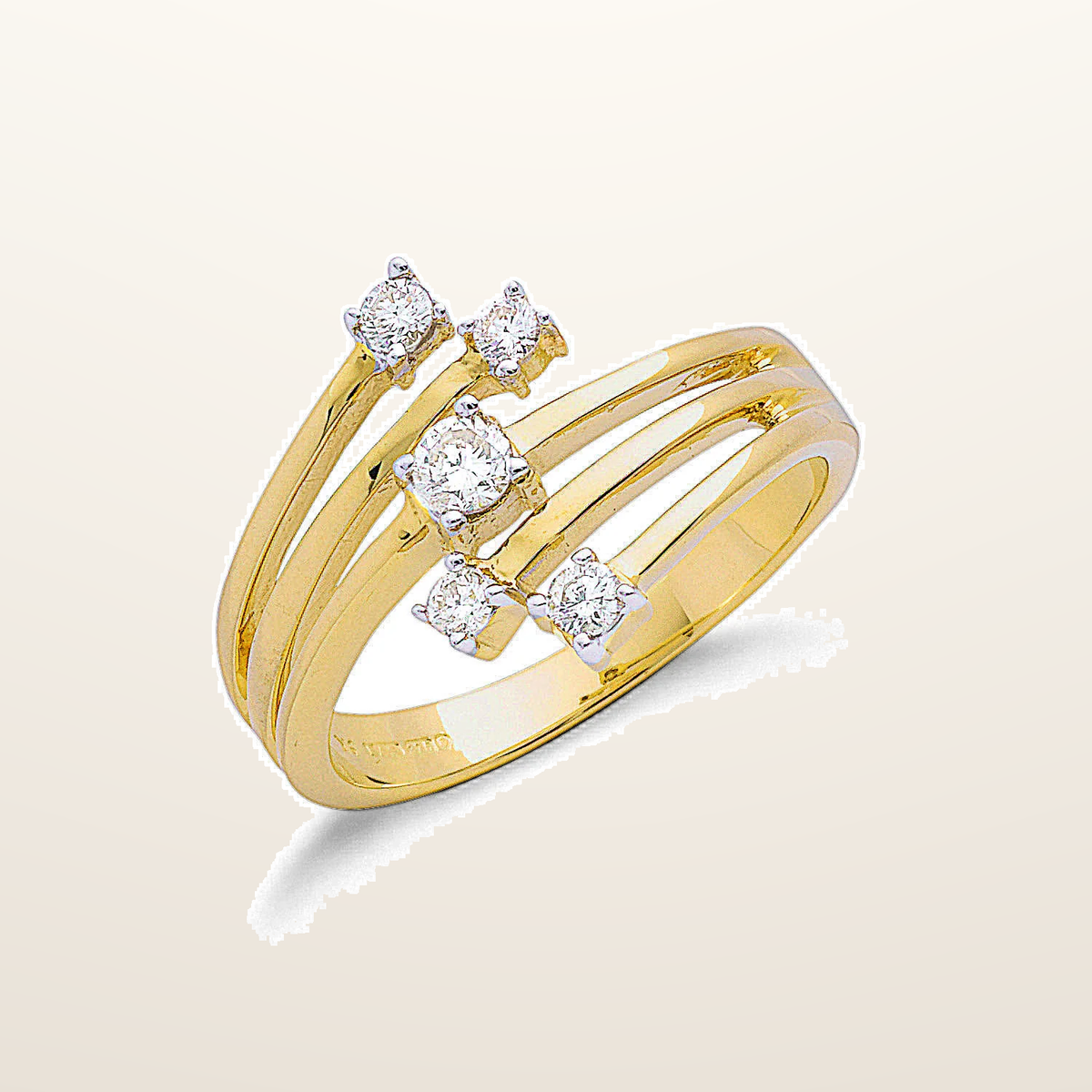 IT_ROLE:studio_clean | 9ct Yellow Gold 0.30ctw Diamond Ring
