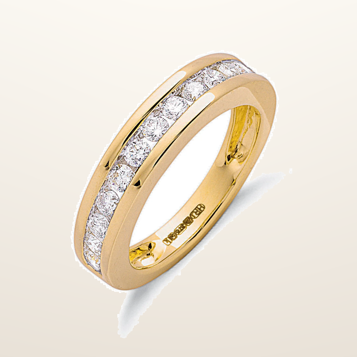 IT_ROLE:studio_clean | 9ct Yellow Gold 0.75ct Diamond Eternity Ring
