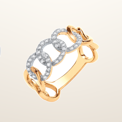 IT_ROLE:studio_clean | 9ct Yellow gold 0.23ct Curb ring