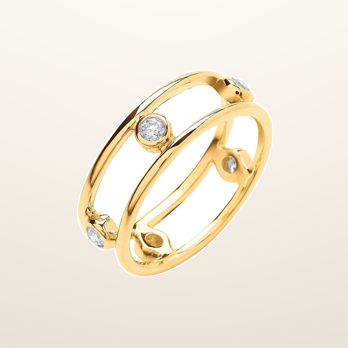 IT_ROLE:studio_clean | 9ct Yellow Gold 0.25ctw Diamond Ring