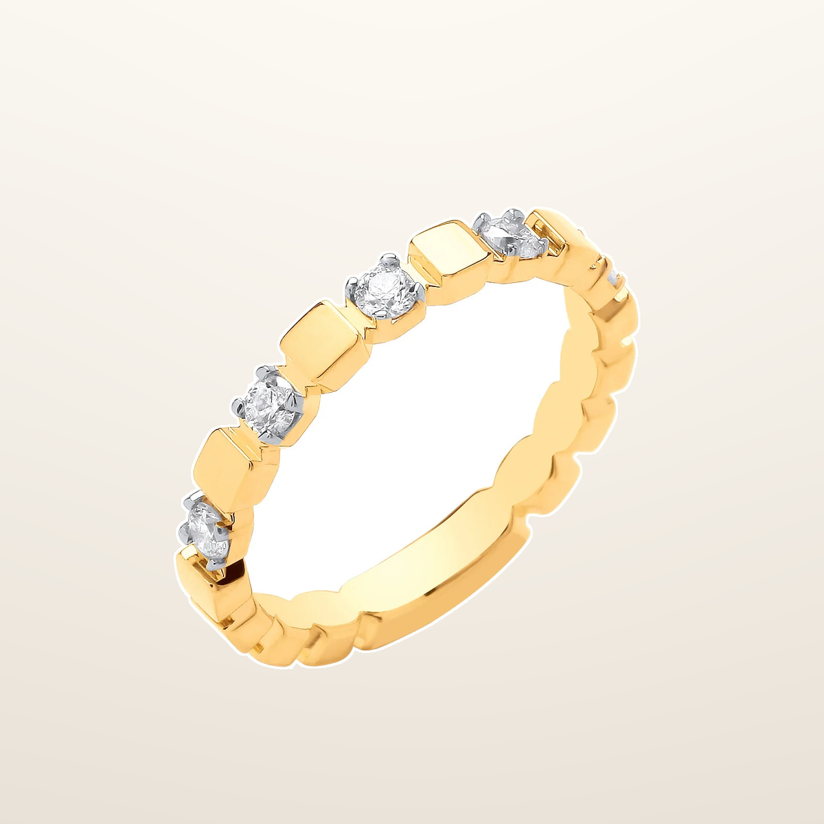 IT_ROLE:studio_clean | 9ct Yellow Gold 0.25ctw Diamond Ring