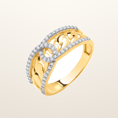 IT_ROLE:studio_clean | 9ct Yellow Gold 0.25ctw G/H Si Dress Ring