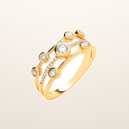 IT_ROLE:studio_clean | 9ct Yellow gold 0.33ctw Diamond Dress Ring