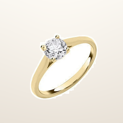 IT_ROLE:studio_clean | 9ct Yellow Gold 1.00ctw Solitaire LAB GROWN Diamond Ring IGI Certified