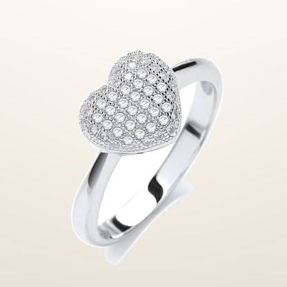 IT_ROLE:studio_clean | Micro Pave' Heart Shape Ring
