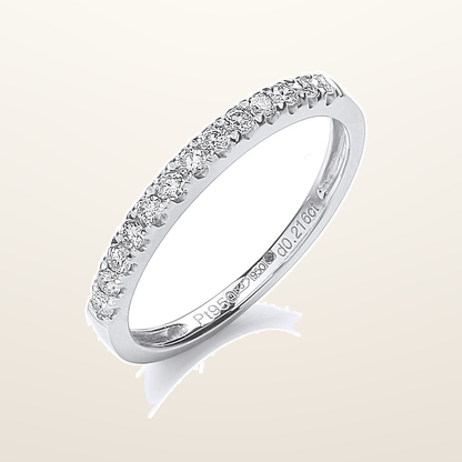 IT_ROLE:studio_clean | Platinum 0.20ct G/H-Si Half Eternity Diamond Ring