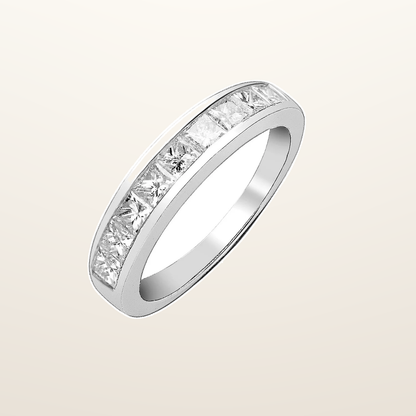IT_ROLE:studio_clean | Platinum 1.00ct G/H-Vs Princess Cut Eternity Diamond Ring