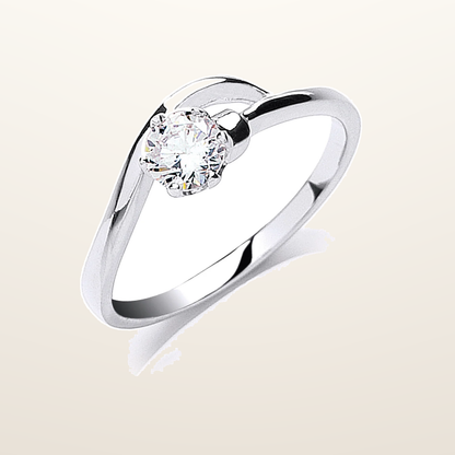 IT_ROLE:studio_clean | Silver Claw Set Cubic Zirconia Solitaire Ring