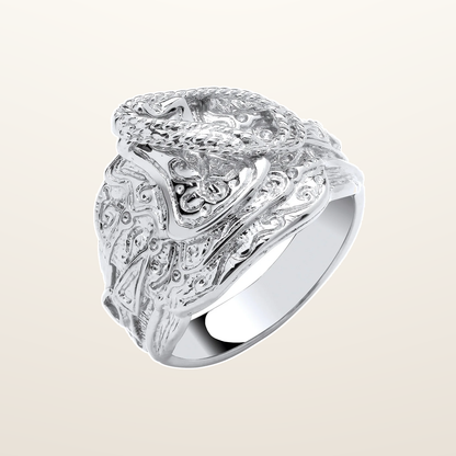 IT_ROLE:studio_clean | Silver Gents Saddle Ring