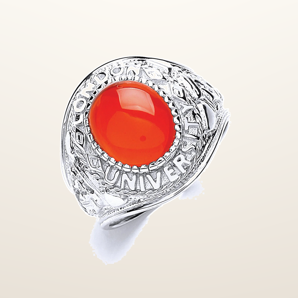 IT_ROLE:studio_clean | Silver Gents Red Stone College Ring