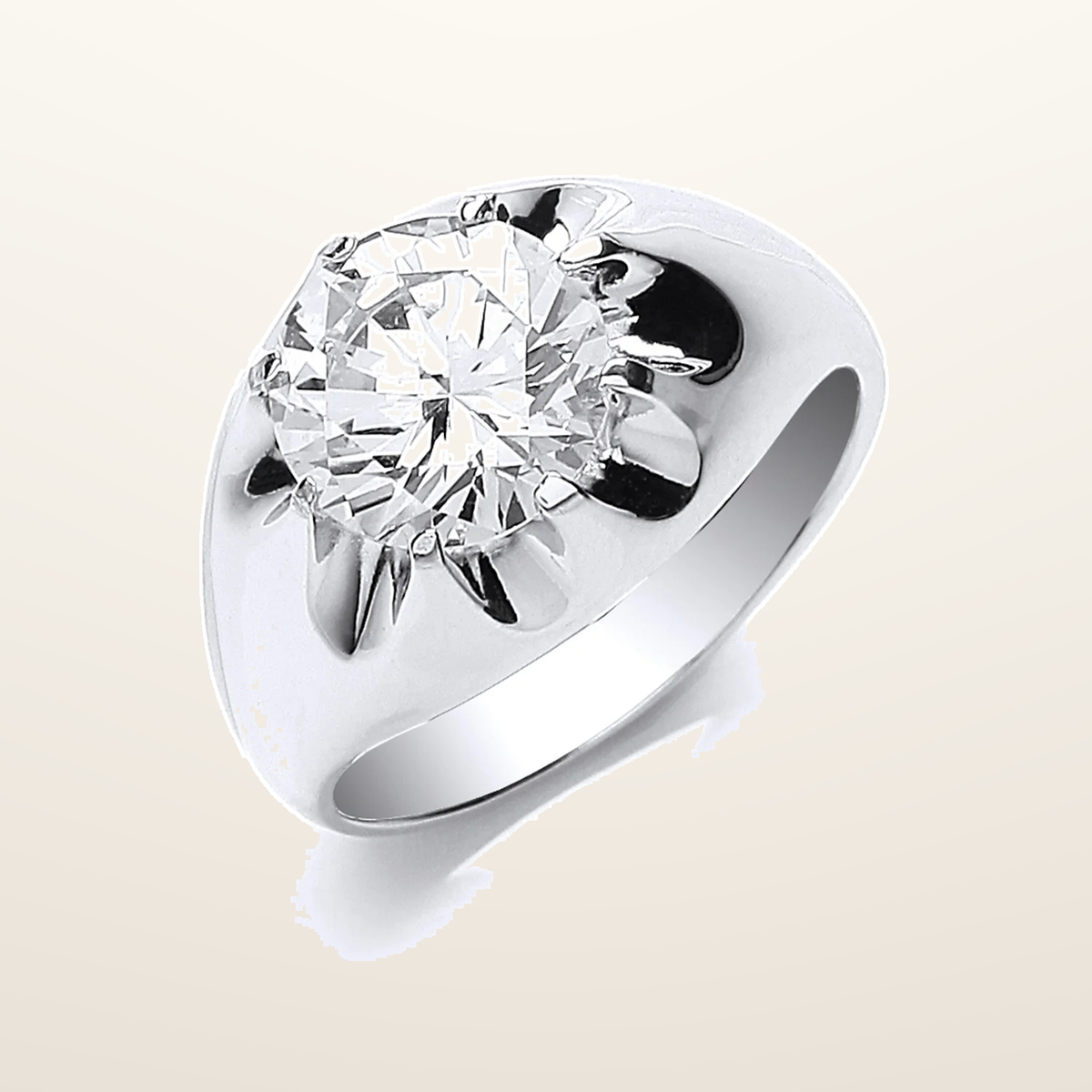 IT_ROLE:studio_clean | Silver Gents S/S Cubic Zirconia Ring