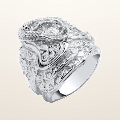 IT_ROLE:studio_clean | Silver Gents Saddle Ring