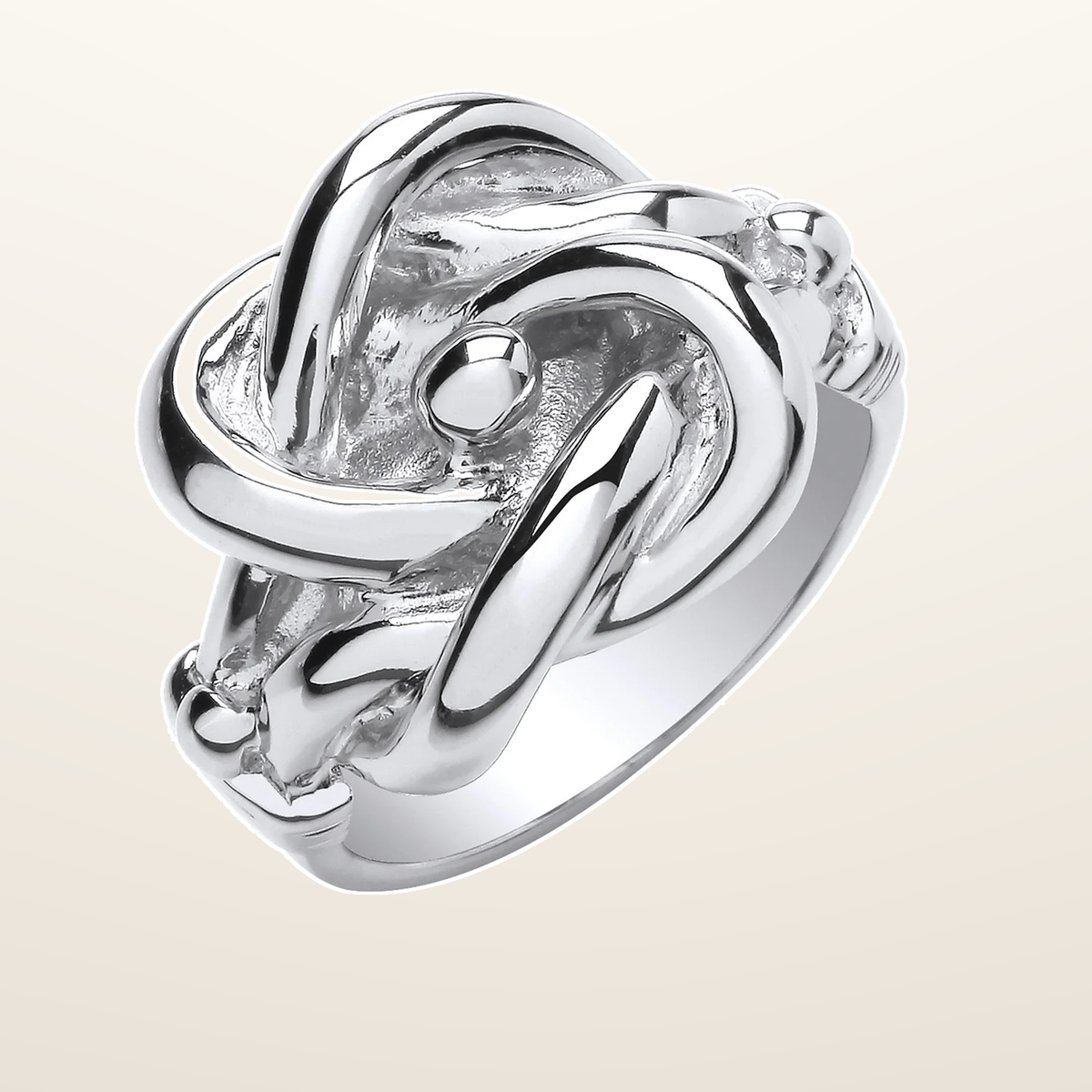IT_ROLE:studio_clean | Silver Large Knot Ring