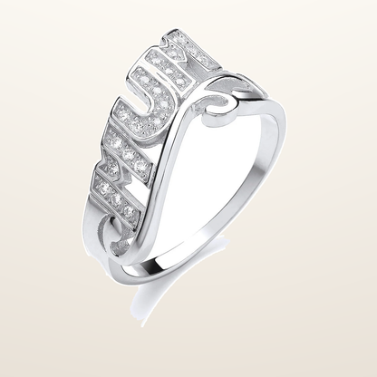 IT_ROLE:studio_clean | Silver Mum Cubic Zirconia Ring