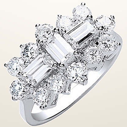 IT_ROLE:studio_clean | White Gold Cubic Zirconia Boat Ring