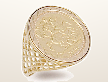 IT_ROLE:studio_clean | Yellow Gold (Full) Coin Ring