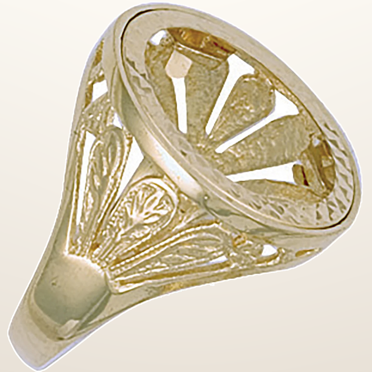IT_ROLE:studio_clean | Yellow Gold (Full) Fancy Sides Sovereign Ring