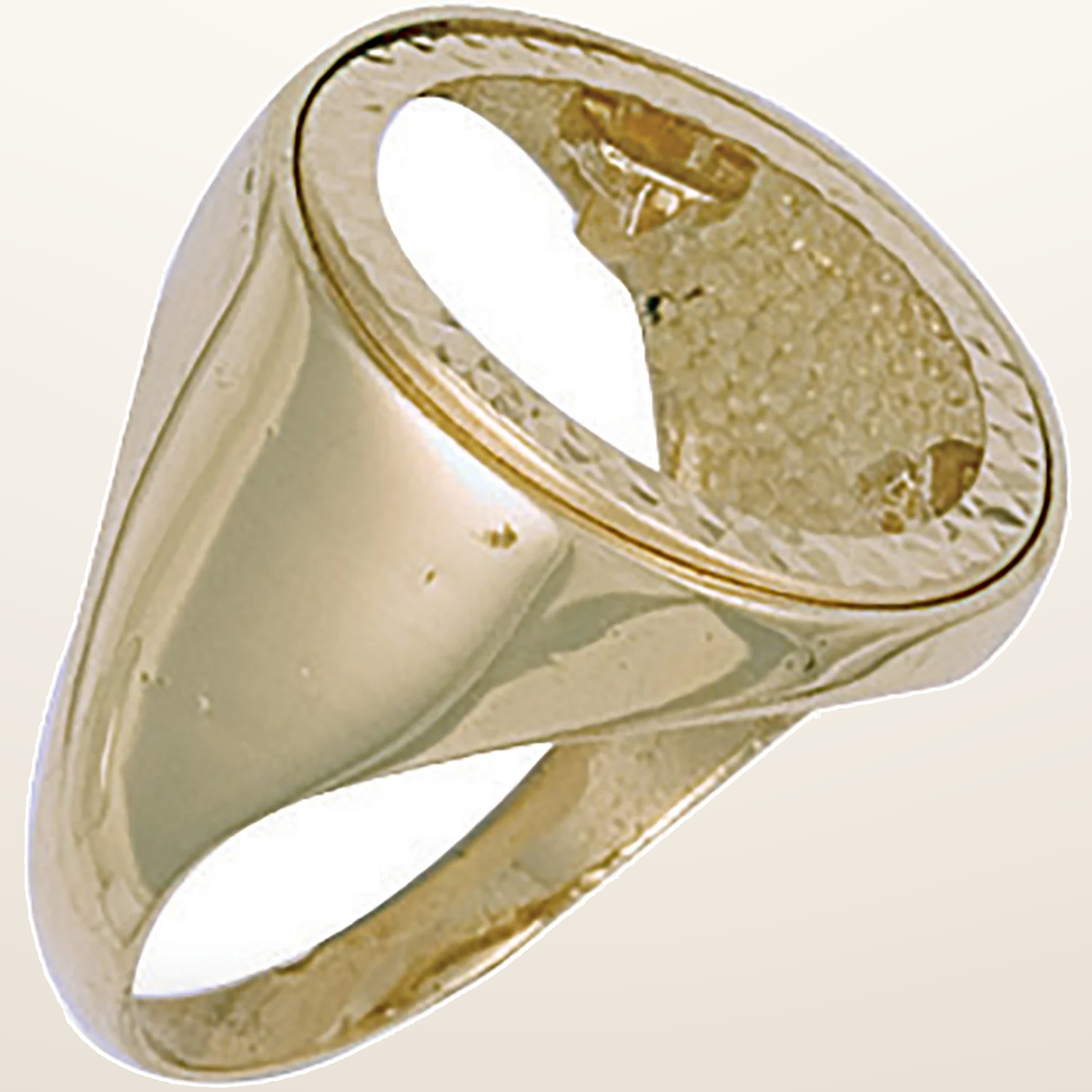 IT_ROLE:studio_clean | Yellow Gold (Full) Plain Sides Sovereign Ring