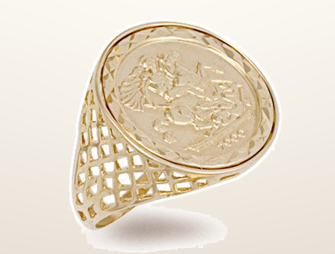 IT_ROLE:studio_clean | Yellow Gold (Half) Coin Ring
