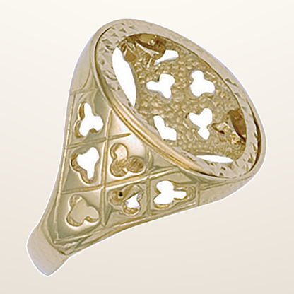 IT_ROLE:studio_clean | Yellow Gold (Half) Fancy Sides Sovereign Ring