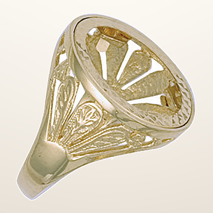 IT_ROLE:studio_clean | Yellow Gold (Half) Fancy Sides Sovereign Ring