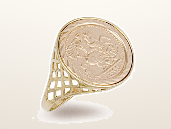 IT_ROLE:studio_clean | Yellow Gold (Tenth) Coin Ring