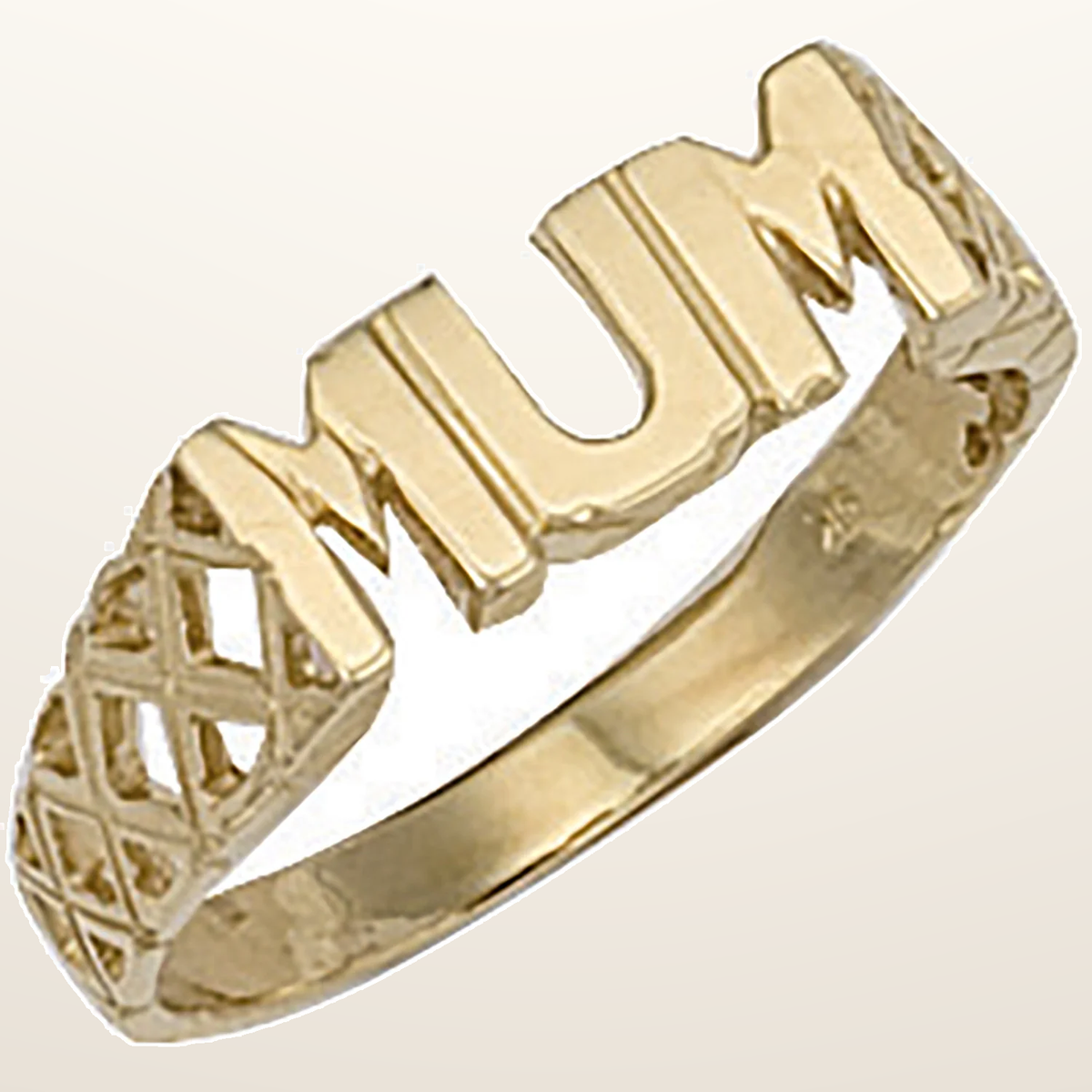 IT_ROLE:studio_clean | Yellow Gold Basket Sides Mum Ring