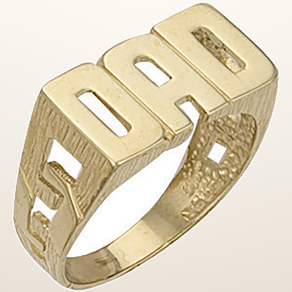IT_ROLE:studio_clean | Yellow Gold ID Sides Dad Ring