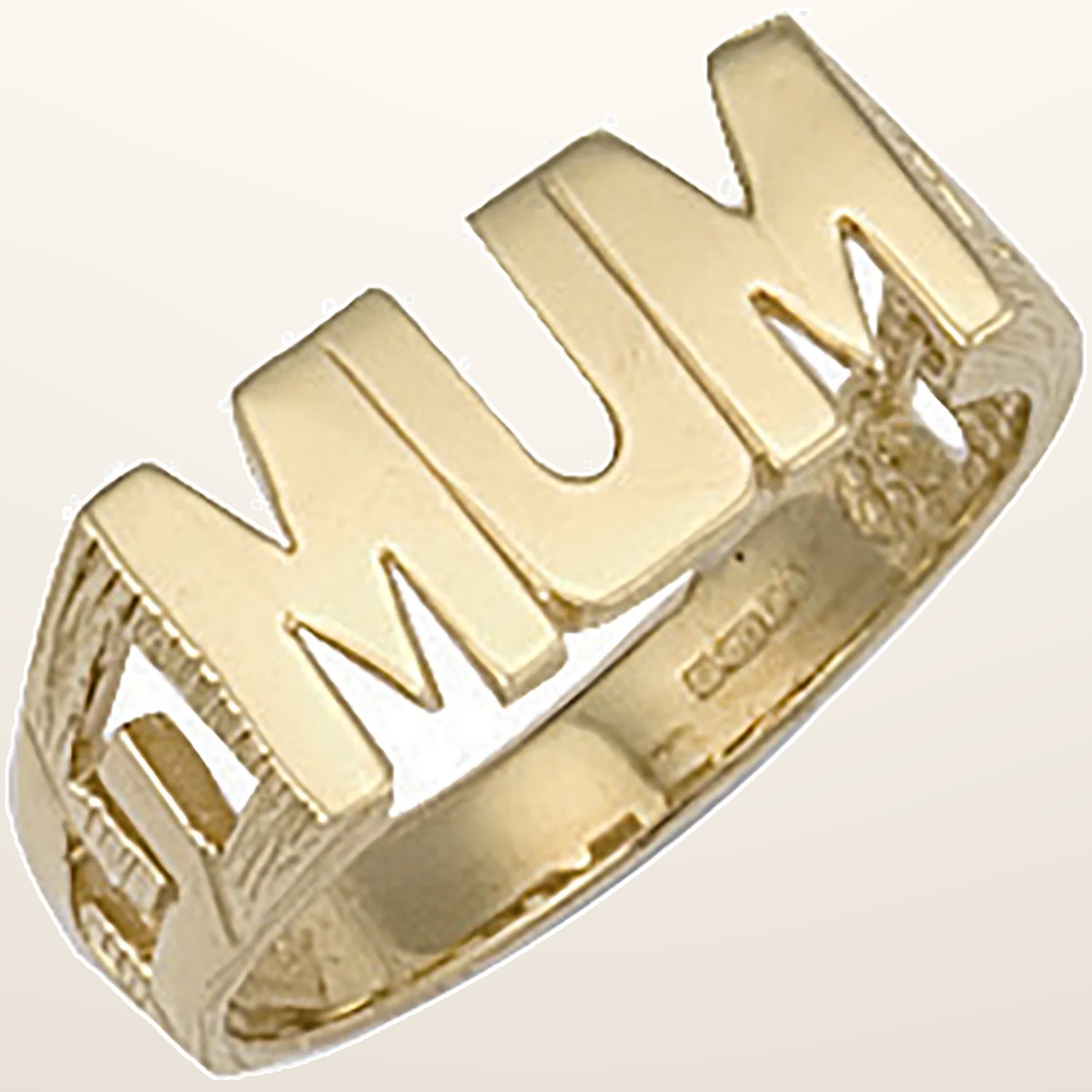 IT_ROLE:studio_clean | Yellow Gold ID Sides Mum Ring