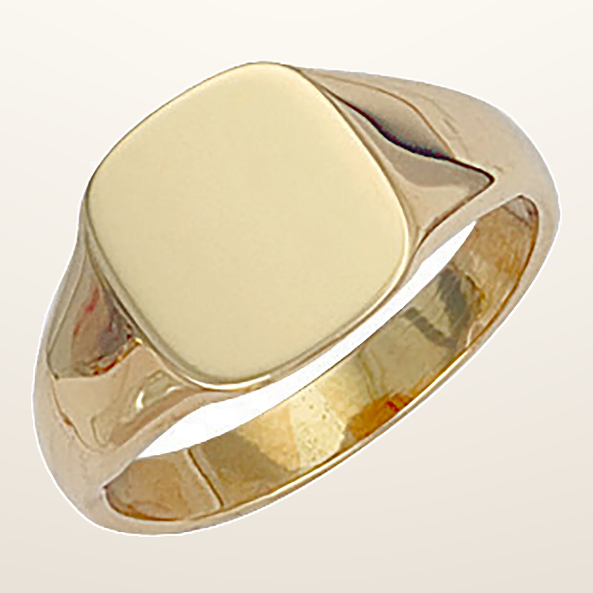 IT_ROLE:studio_clean | Yellow Gold Cushion Plain Signet Ring