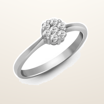 IT_ROLE:studio_clean | 18ct White Gold Natural Diamond Ring