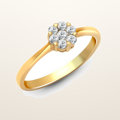 IT_ROLE:studio_clean | 18 Yellow Gold 24pts Natural Diamond Ring