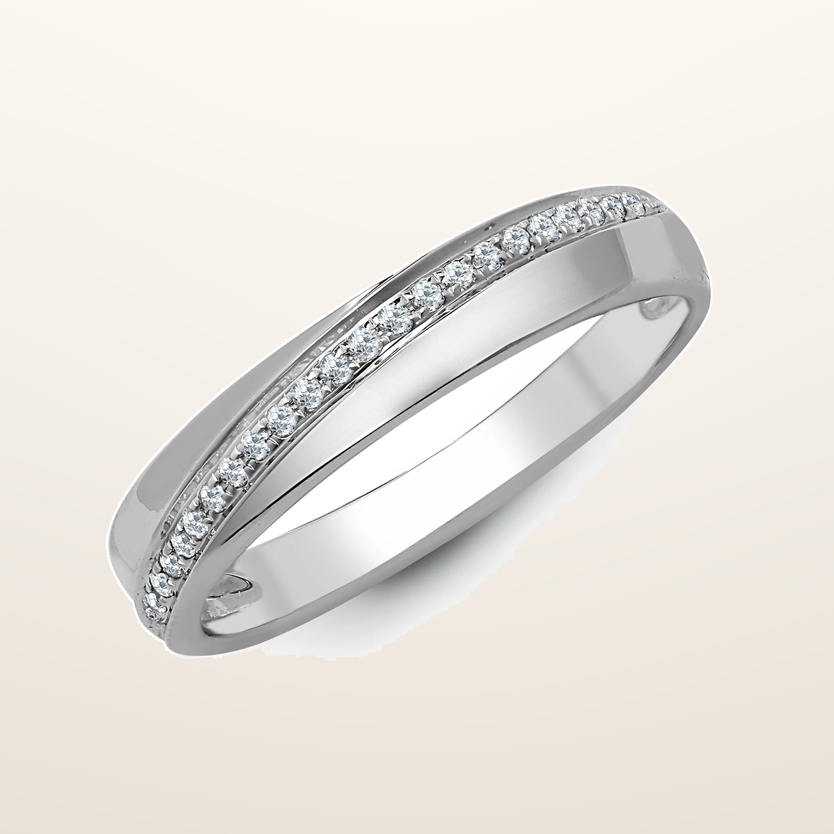 IT_ROLE:studio_clean | 18ct White 0.11ct Natural Diamond Ring
