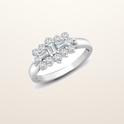 IT_ROLE:studio_clean | 18ct White 0.50ct Natural Diamond Boat Ring