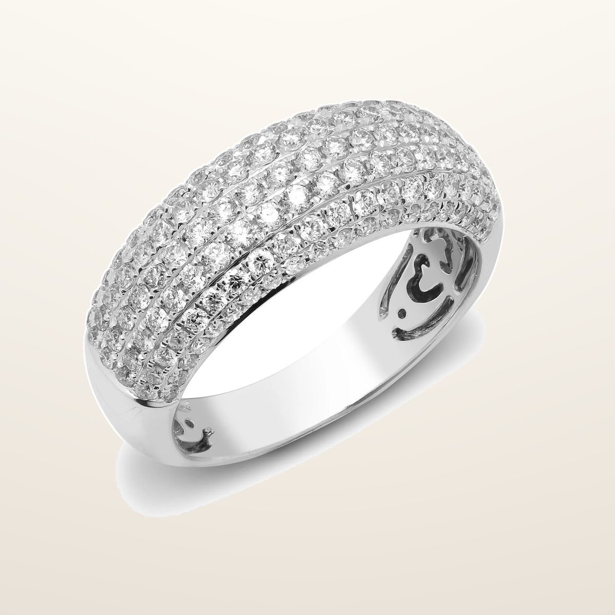 IT_ROLE:studio_clean | 18ct White 0.50ct Natural Diamond Bombay Ring