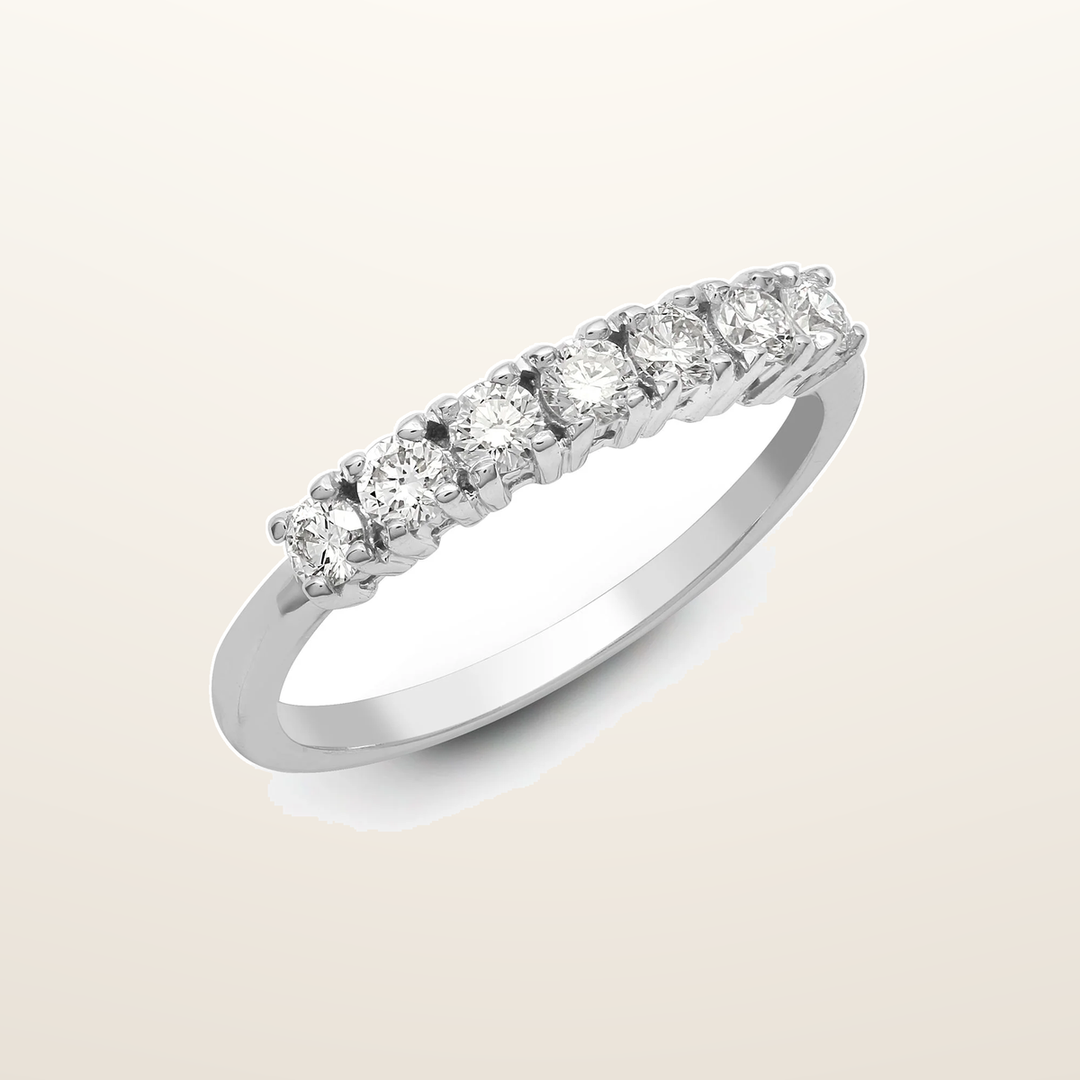 IT_ROLE:studio_clean | 18ct White 0.50ct Natural Diamond 7 stone 1/2 ET Ring