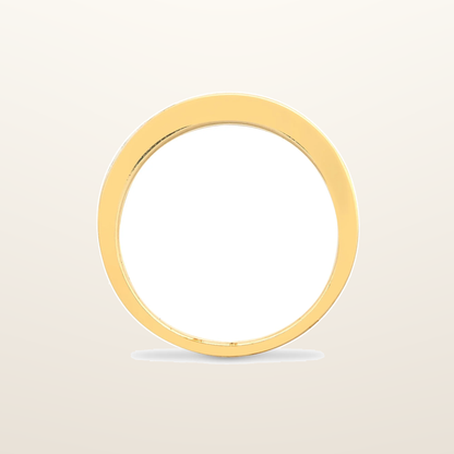 IT_ROLE:studio_clean | 9ct Yellow Gold Natural Diamond Half Eternity Ring