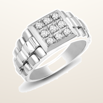 IT_ROLE:studio_clean | 9ct White Gold Natural Diamond Ring